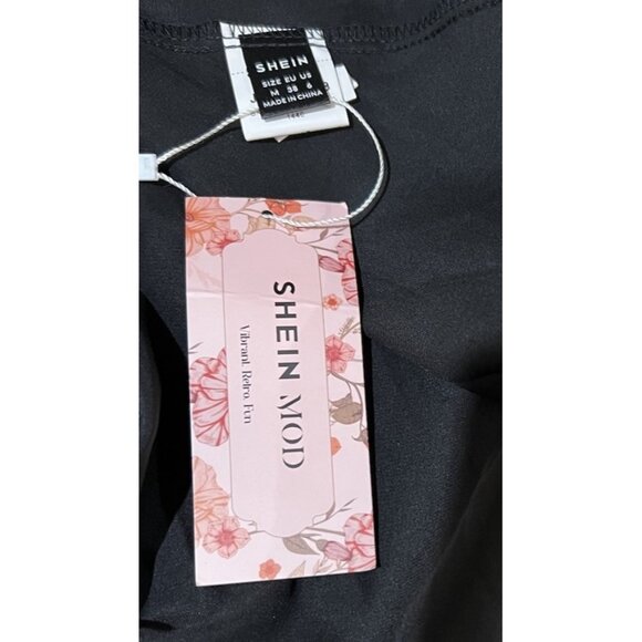 NWT ~ Spaghetti Strap Long Black Dress ~ Size Med - Picture 7 of 8